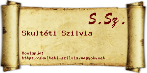 Skultéti Szilvia névjegykártya